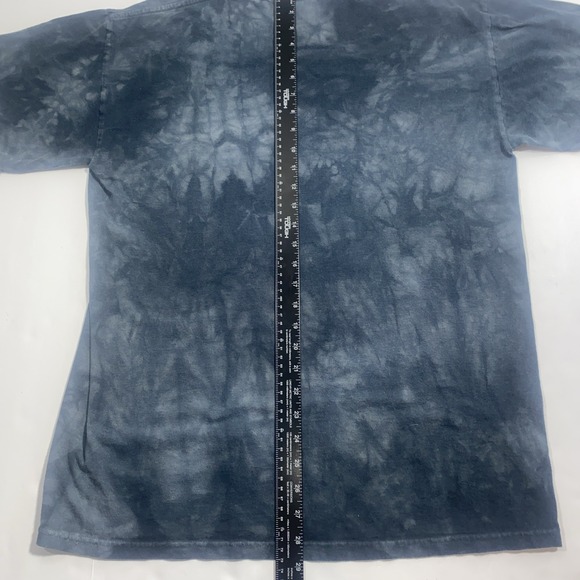 The Mountain Wolf Shirt Mens 2XL Blue Tie Dye Cotton Short Sleeve 1998 Vintage - Picture 8 of 8